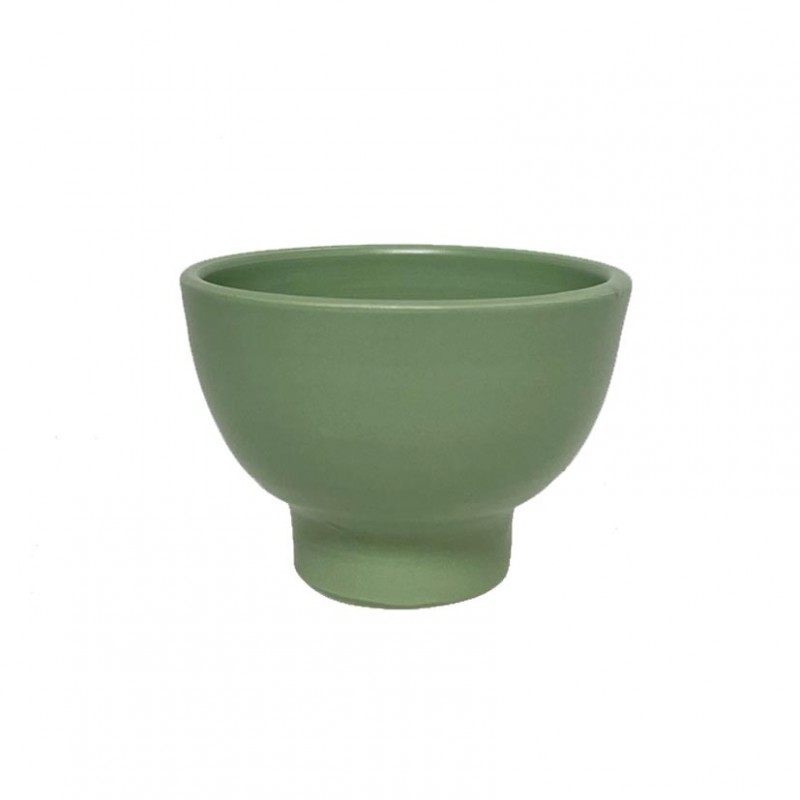 Coppetta terracotta d17 h11 cm- verde