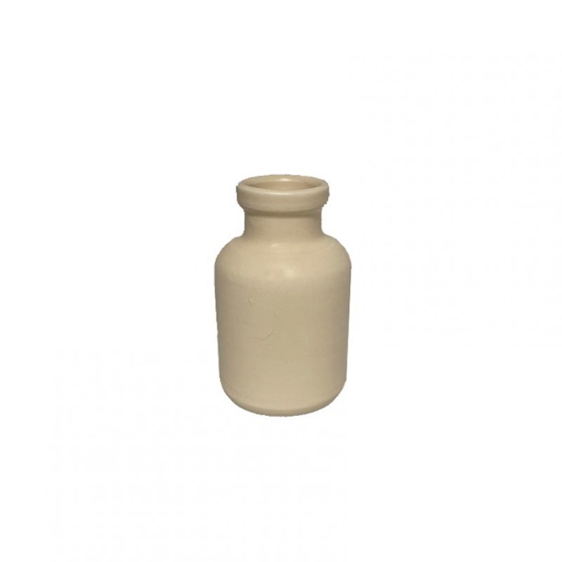 Bottiglia terracotta 6,5 h12,5 cm-panna