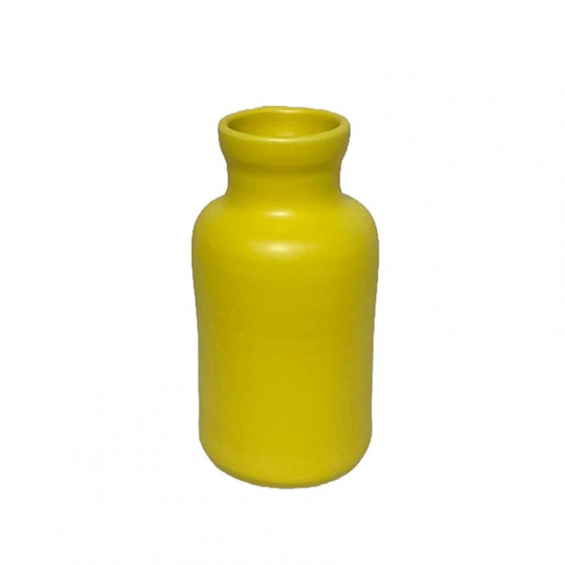 Bottiglia terracotta 8 h15,5 cm -giallo