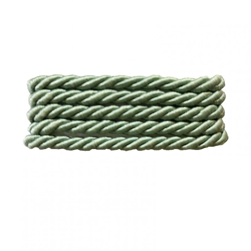 Cordoncino 3 capi 5mm 50mt -verde malva