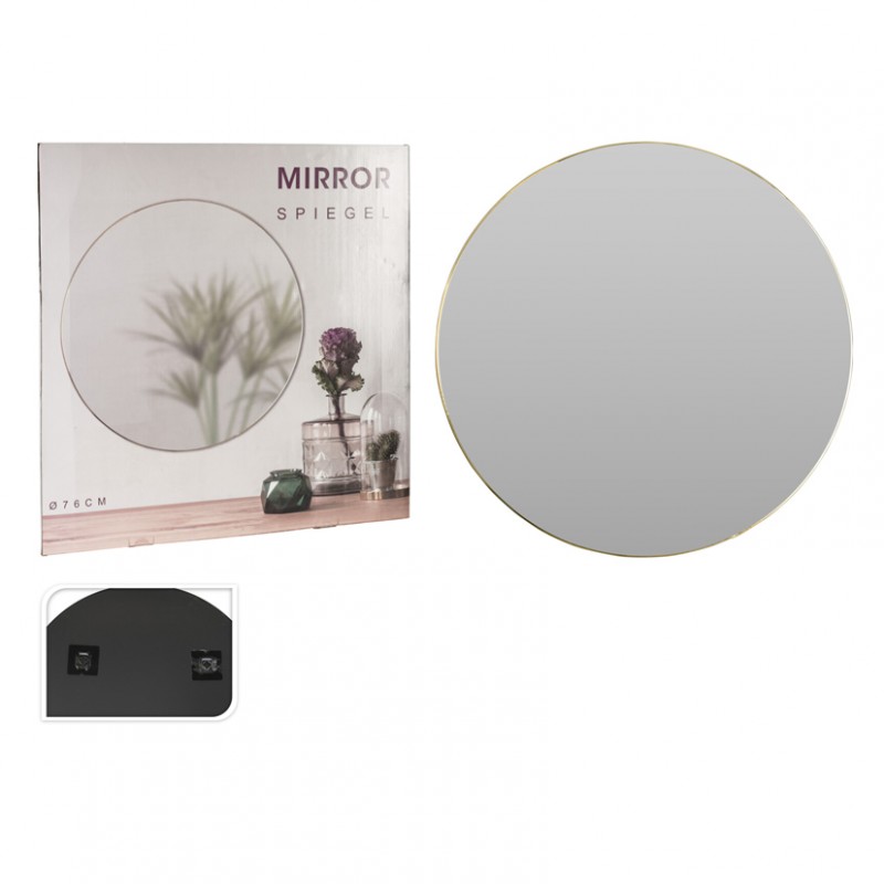C37008340 | SPECCHIO TONDO FILO ORO D76cm