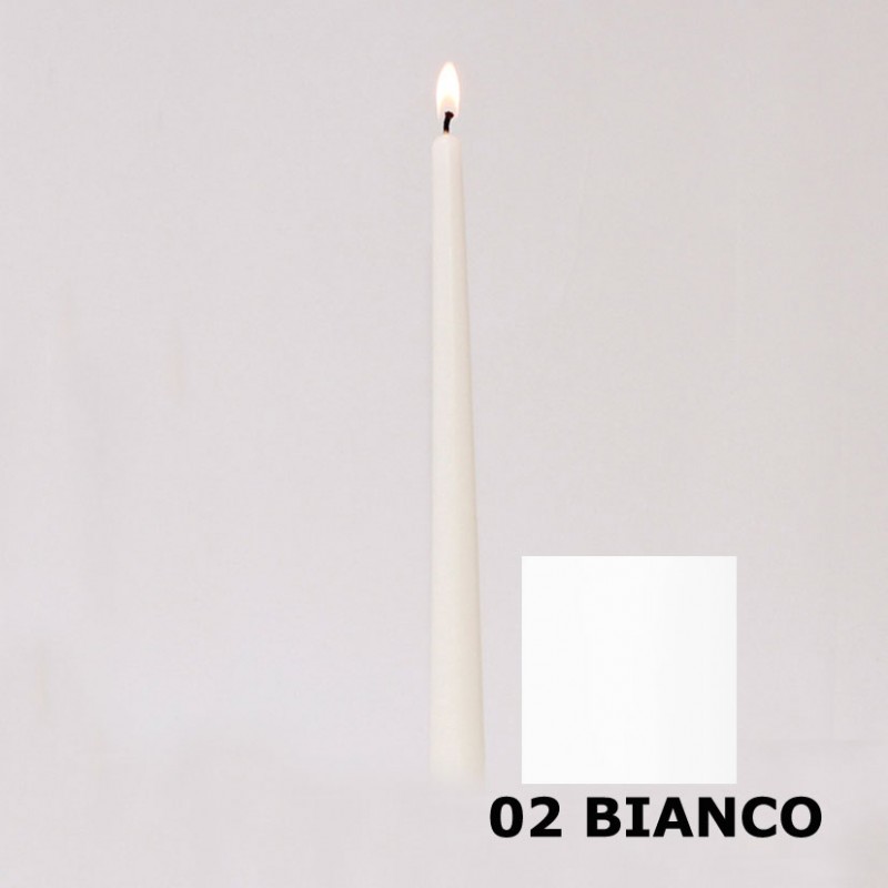 Candele pz12 mm300x23 (300/23)-bianco