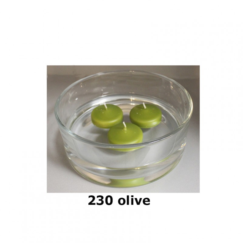 Candele galleggianti pz 28 - olive