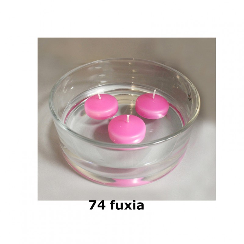 Candele galleggianti pz 28 - fucsia