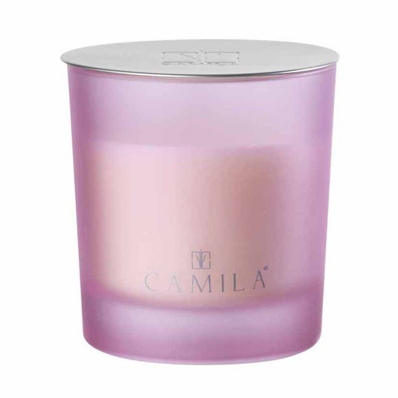 Candle 200gr d9 h9 cm - matt pink