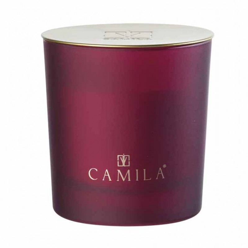 Candle 200gr d9 h9 cm - amaranth