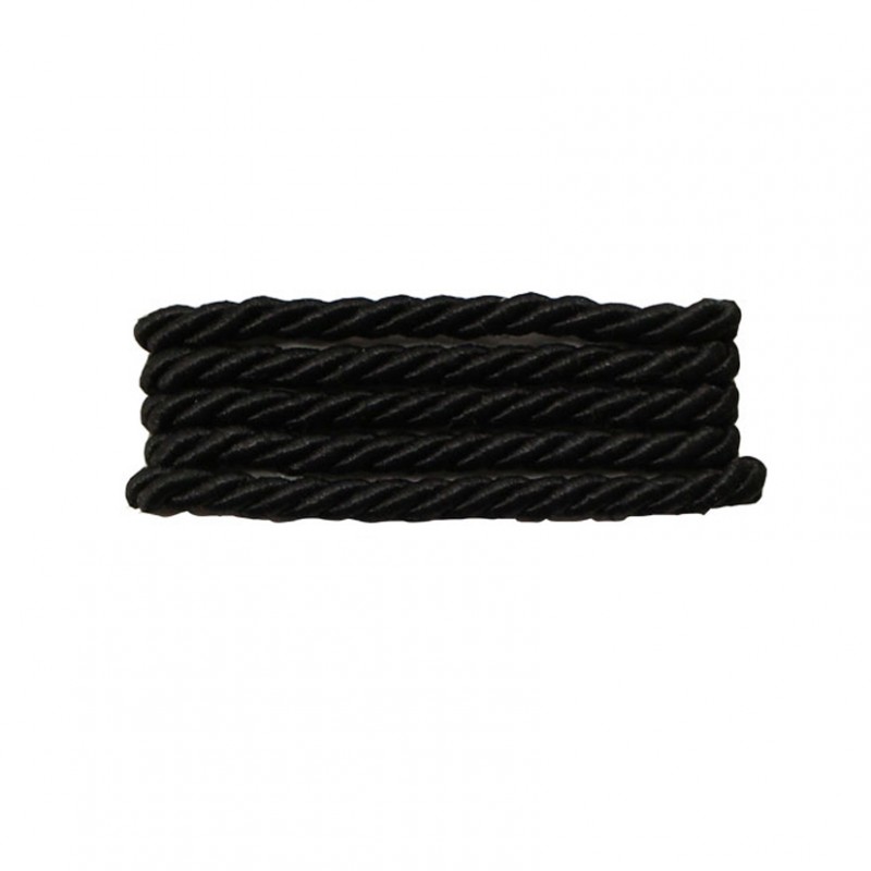 Cordoncino 3 capi 2mm 100mt - nero