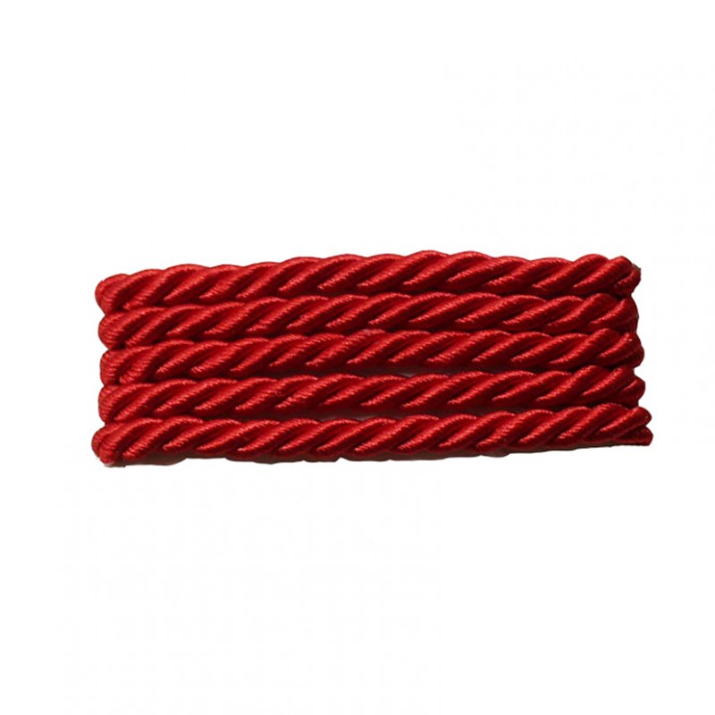 Cordoncino 3 capi 3mm 50mt -rosso