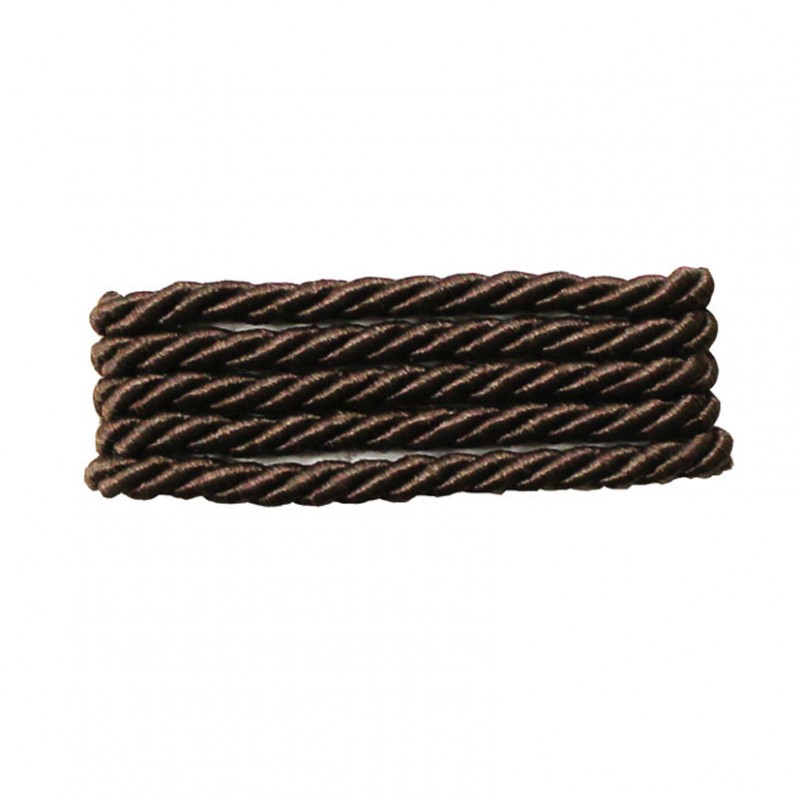 Cordoncino 3 capi 5mm 50mt -marrone