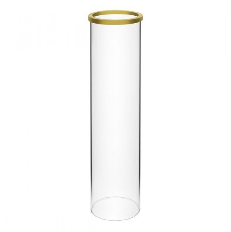 DG-001C | PARAFIAMMA VETRO BORDO ORO D7 H30 CM