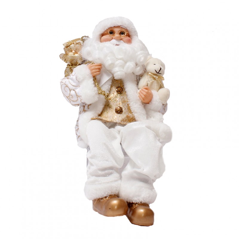 Babbo Natale 40 Cm.Babbo Natale H 40 Cm F17060029 Natale Babbi Natale Pupazzi Firenze Gandon