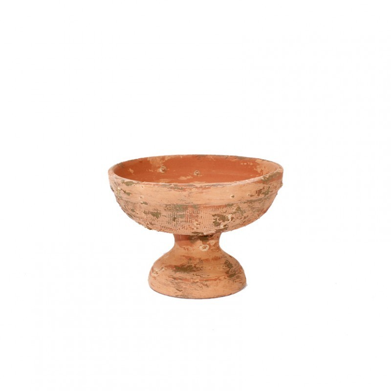 951/14SCAVO | COPPA TERRACOTTA FASCIA D14 H9,7cm -scav