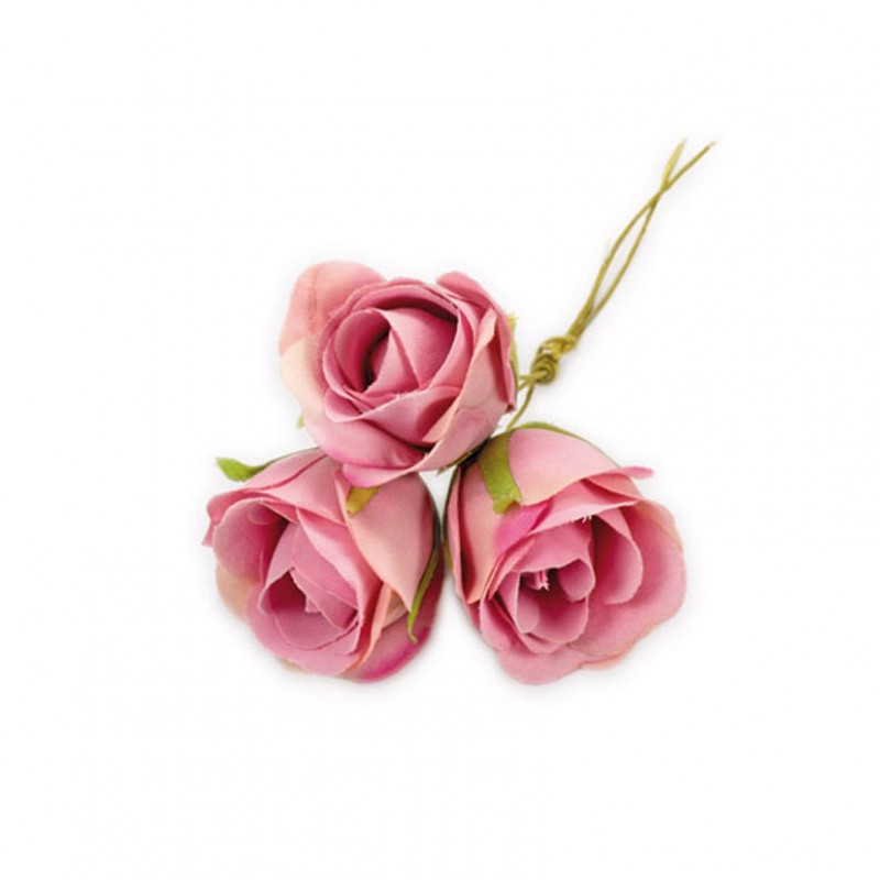Rosellina 36pz d3 cm -rosa antico