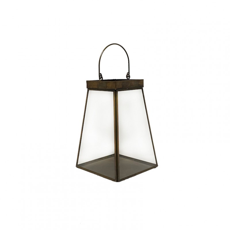 Lanterna vetro 15xh21 - brass gold