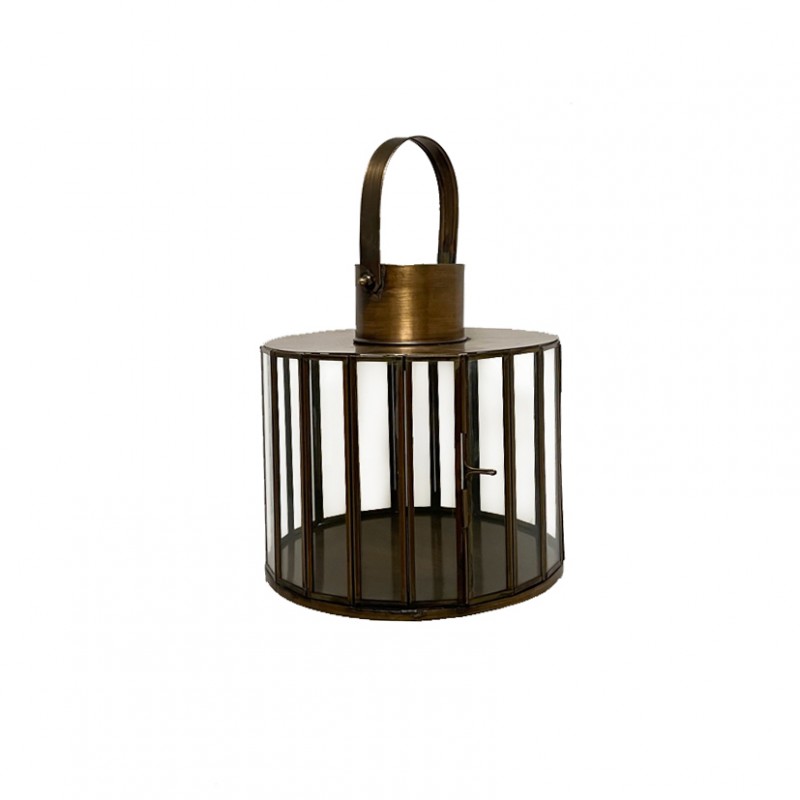 G-6431SGD | LANTERNA VETRO D20 H20cm - oro raw