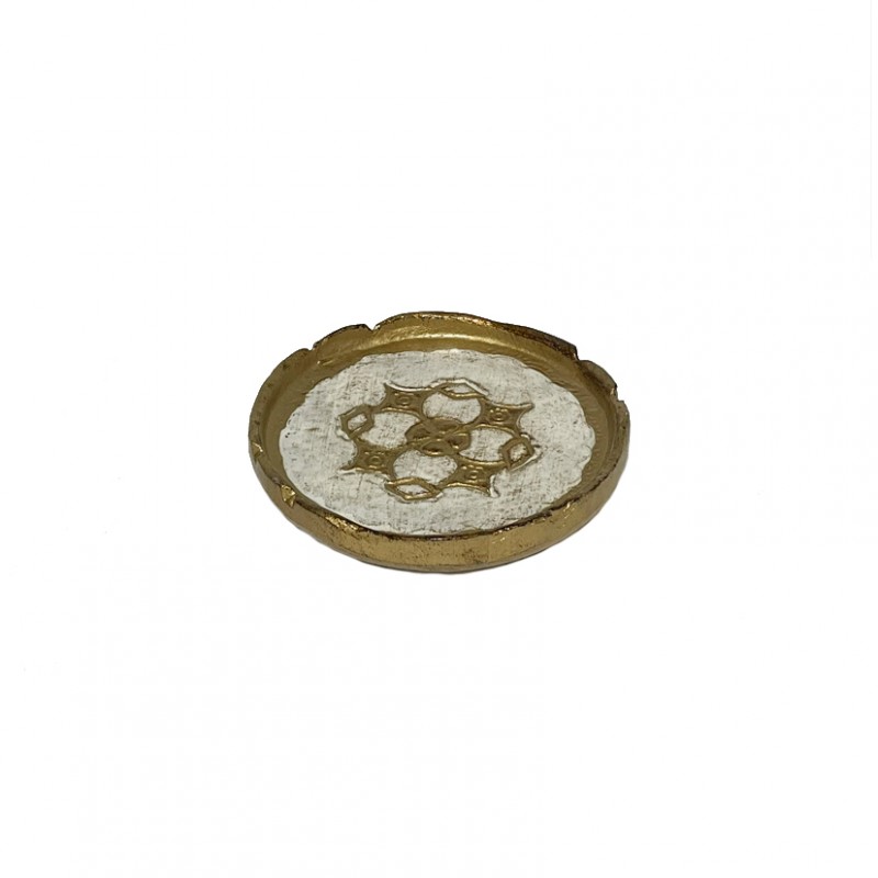 Sottobicchiere pioppo dm10cm - bianco
