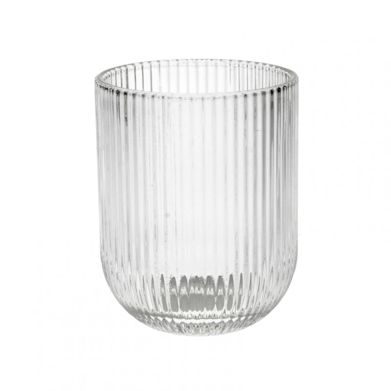 Bicchiere vetro d8 h10cm - clear