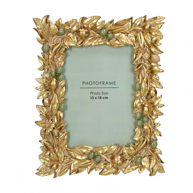 KAL-5032 | CORNICE POLIRES. OLIVE 13X18cm - gold