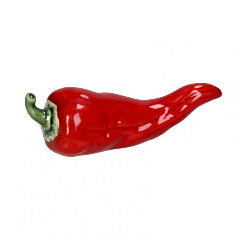 Peperoncino ceramica 15x5x6cm - rosso