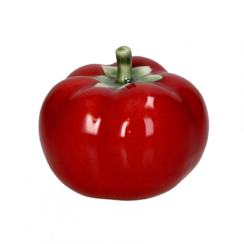 Pomodoro ceramica 8x8x7cm - rosso