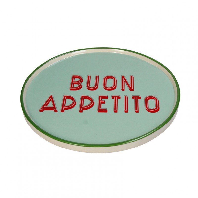Piatto ceramica 25,5x25,5x1,5cm - mint