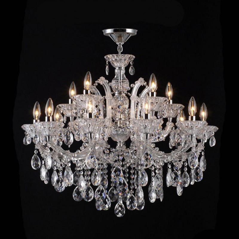KY10424D800H650-E-CR | LAMPADARIO 15L-kg17 80 H65 crome-glass