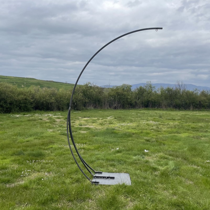 PLAMPDOPPIO | PORTA LAMPADARIO SEMIARCO DOPPIO H280 CM