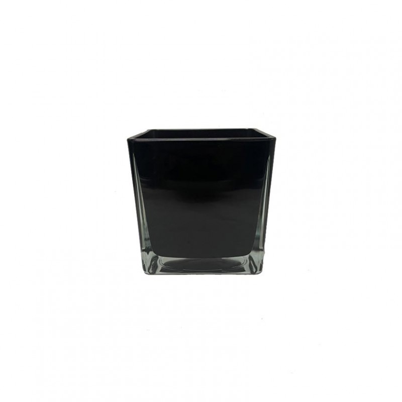 Q12*12AUTOBASICNER | CUBO VETRO 12X12CM BASIC - nero