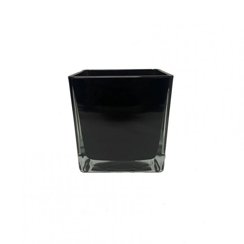 Q14*14AUTOBASICNER | CUBO VETRO 14X14CM BASIC - nero