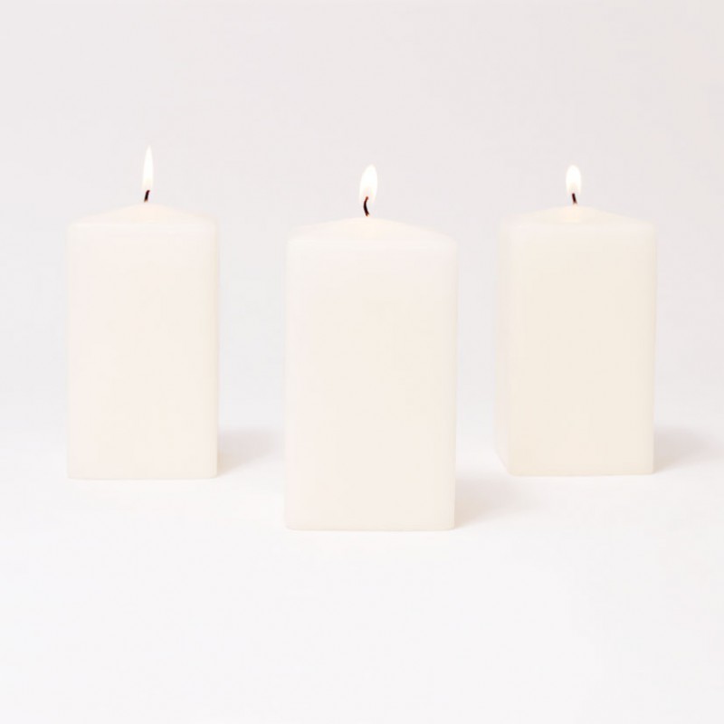 Candle box 4 pcs mm 150x80x80 -white