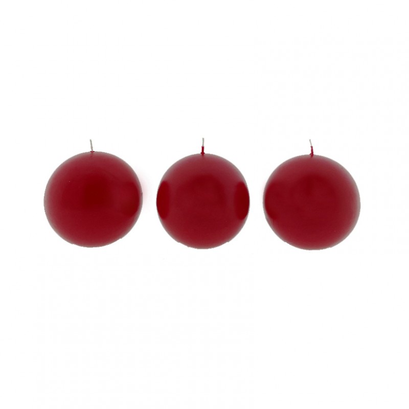 Candele sfera mm100 pz6 -rosso