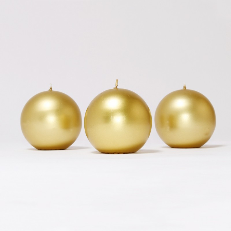 206026.026 | CANDELE SFERA mm100 pz6 - gold