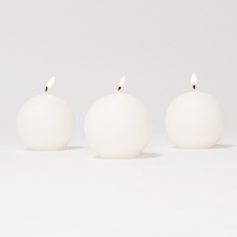 Candele sfera mm60 pz16 -bianco