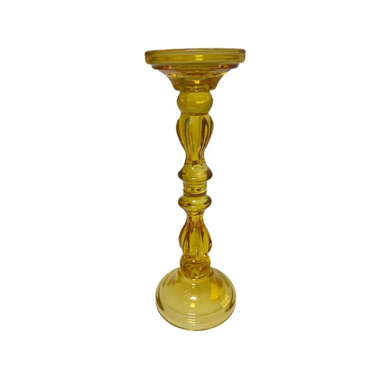 Candelabro vetro d10 h34 - ambra
