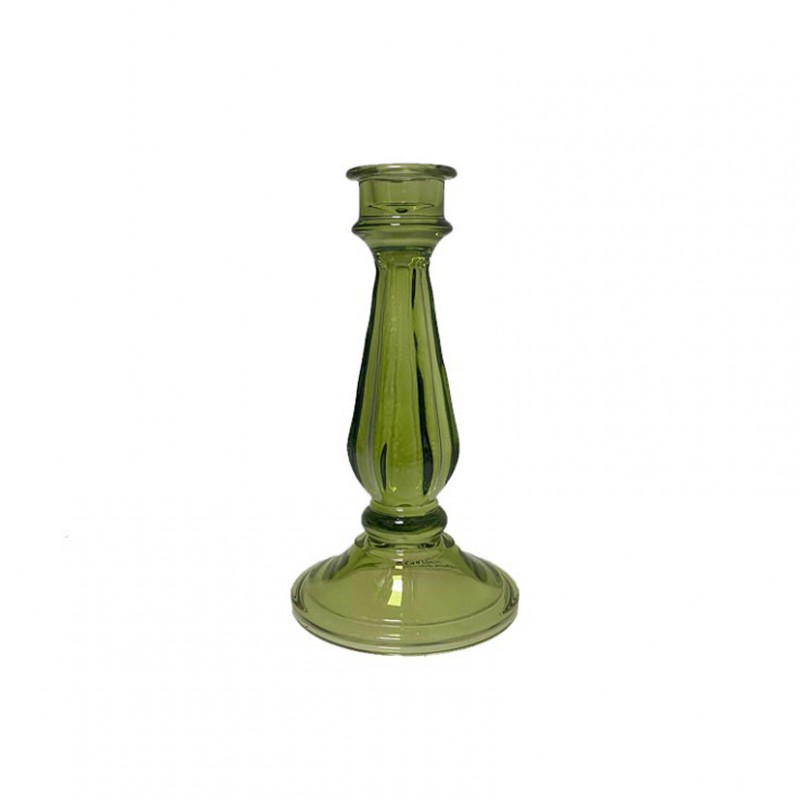 SL-C17213-BVERDE | CANDELABRO VETRO D10 H18 - verde