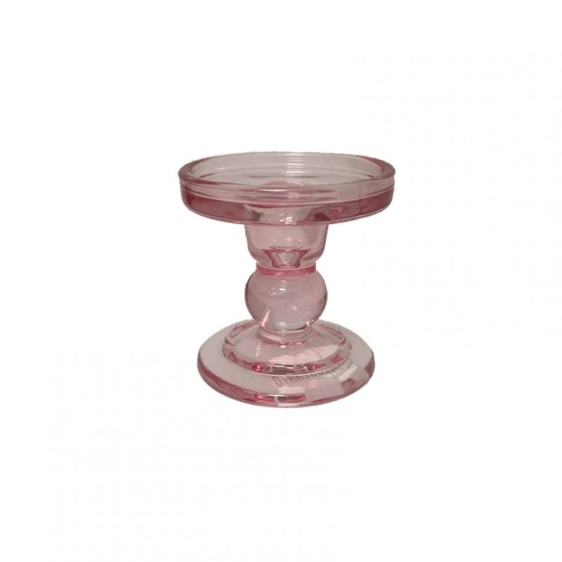 SL-C8171-ROSA | CANDELABRO VETRO D8,4 H8,5 - rosa