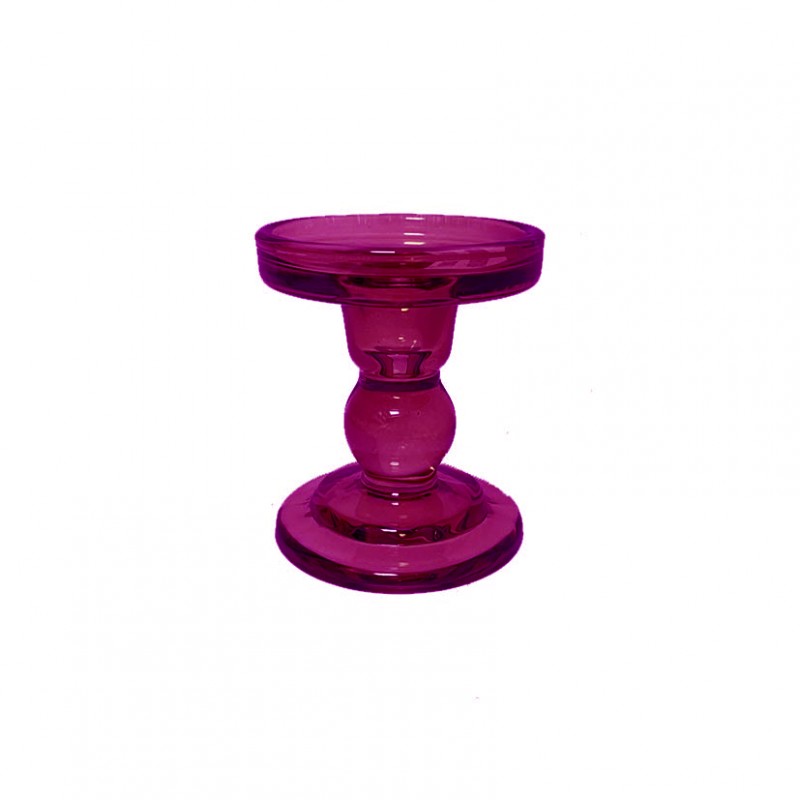 SL-C8217-AFUCSIA | CANDELABRO VETRO D8,5 H10,8 - fucsia