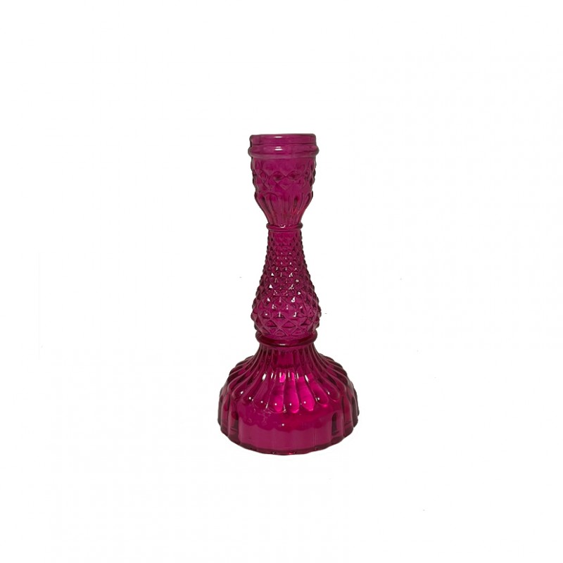 SL-C9713-BFUCSIA | CANDELABRO VETRO D8,3 H16,3 - fucsia