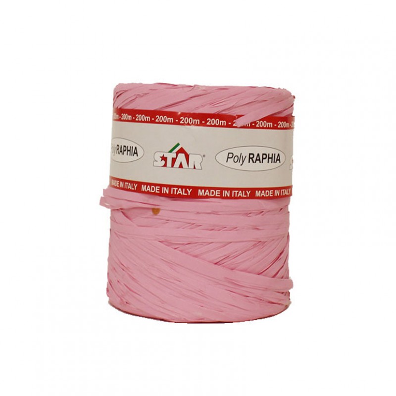 Spolette polyrafia 15mm 200mt - rosa