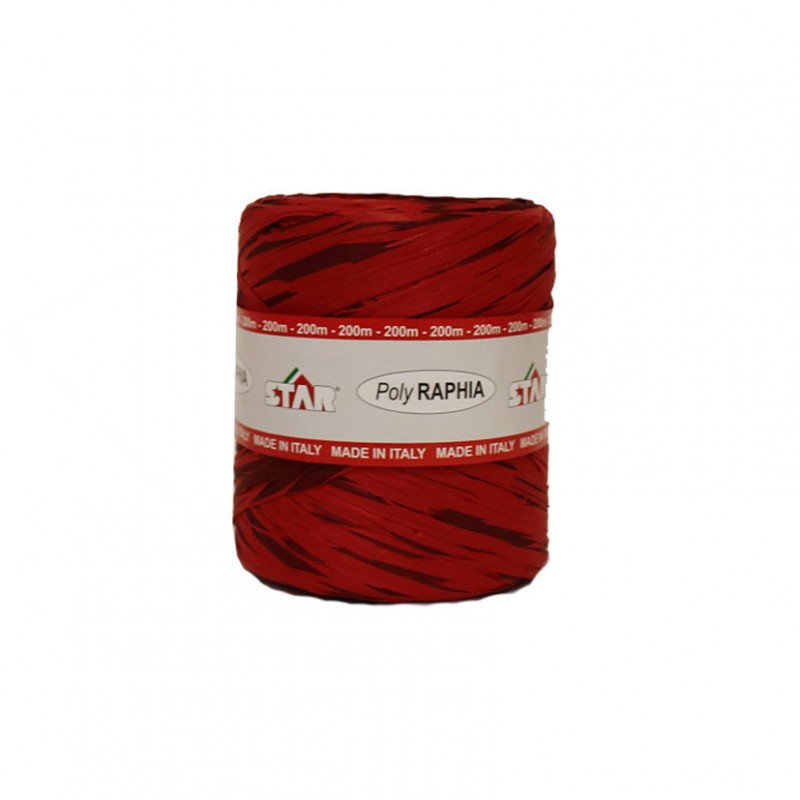 Spolette polyrafia 15mm 200mt-rosso/marr