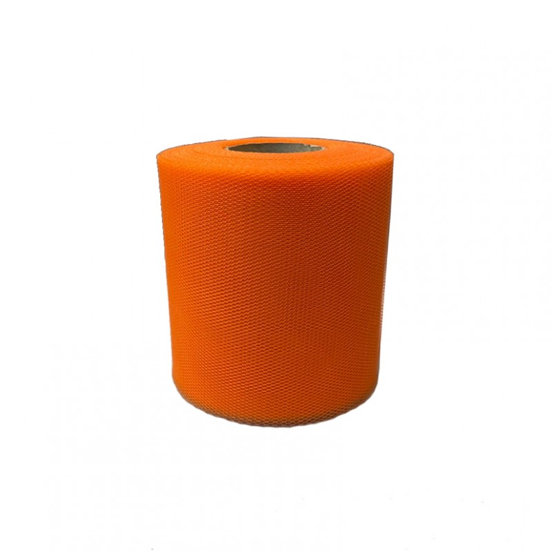 Tulle bobina h 12,5cm  x 100mt - arancio