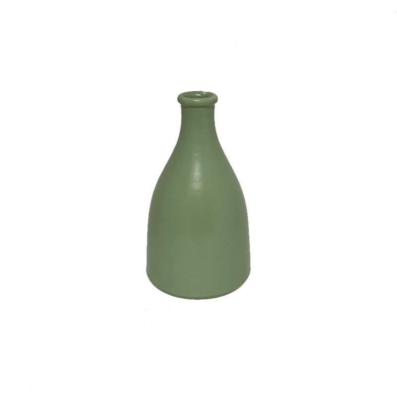 Bottiglia terracotta h20 cm - verde