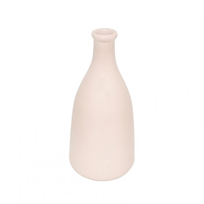 Bottiglia terracotta h24 cm - panna