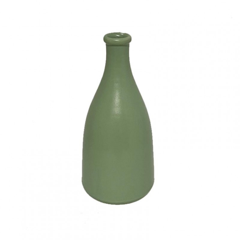 Bottiglia terracotta h24 cm - verde