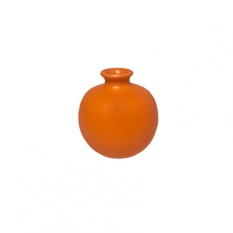 Ampolla terracotta d12 h11,5 cm -arancio
