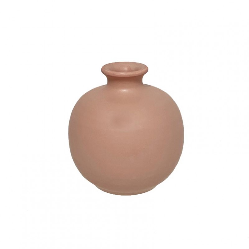 Ampolla terracotta d14 h15 cm -rosa