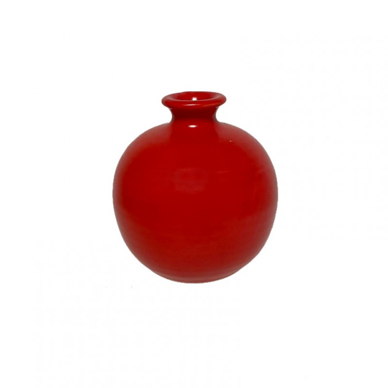 Ampolla terracotta d14 h15 cm -rosso