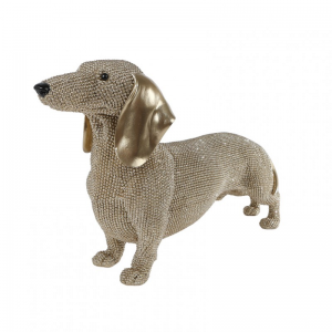 BASSOTTO GLITTER 39,5X12X22cm - gold