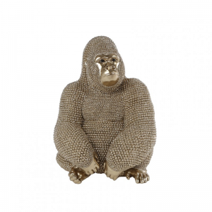 GORILLA GLITTER 14X12XH17cm - gold
