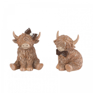 BUFALO C/FIOCCO 8X6XH12cm 2ass. - brown